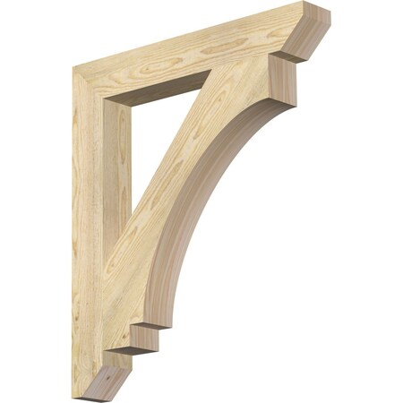 Ekena Millwork Imperial Slat Rough Sawn Bracket, Douglas Fir, 4"W x 28"D x 32"H BKT04X28X32IMP06RDF